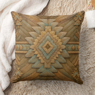 Coussin Boho Navajo Feather Pattern Throw Pillow