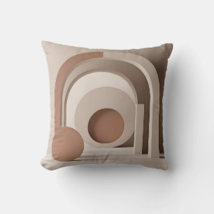 Coussin Boho Neutre Arch Géométrique Moderne