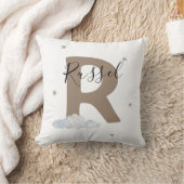 Coussin Boho Nursery Pillow Personalized Letter Cushion (Couverture)