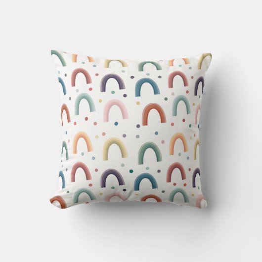 Coussin Boho Rainbow (Recto)