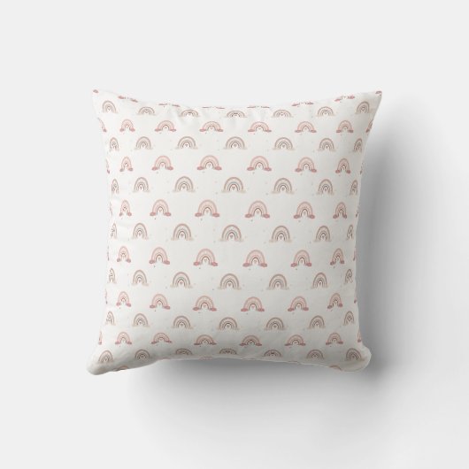 Coussin Boho Rainbow Baby Design Linges de bébé (Verso)