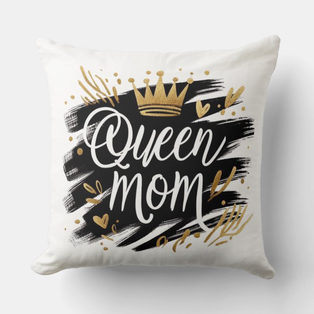 Coussin Boho Rainbow Mama – Warm Earthy Tones Design (Recto)