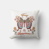Coussin Boho Retro Butterfly Wings (Recto)