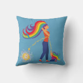 Coussin Boho Strong Mama : Brave Love Inarrêtable (Verso)