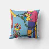 Coussin Boho ‘Strong Mama’ Plumes & Flèches (Verso)