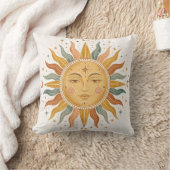 Coussin Boho Sun Face Pillow (Couverture)