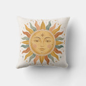 Coussin Boho Sun Face Pillow (Verso)