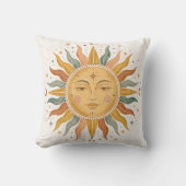 Coussin Boho Sun Face Pillow (Recto)
