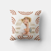 Coussin Boho Terracotta Rainbow Photo (Recto)