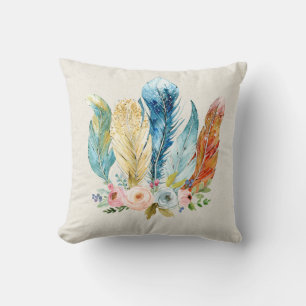 Coussin Boho Watercolor Pastel Fearters
