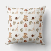 Coussin Boho Woodland Jungle Motif animal (Recto)
