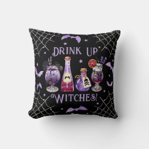 Coussin Boire des sorcières Cocktails et Costume Halloween