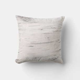 Coussin Bois de bouleau blanc Maison de ferme rustique de
