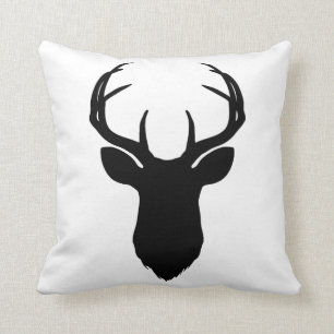 Coussin Bois de cerf Buck Rustique Maison de ferme Minimal