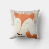 Coussin Bois d'hiver du renard roux (Verso)