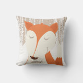 Coussin Bois d'hiver du renard roux (Recto)