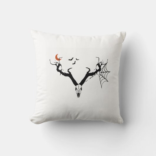 Coussin Bois effrayant de cerf bois (Recto)