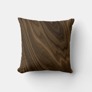 Coussin Bois foncé