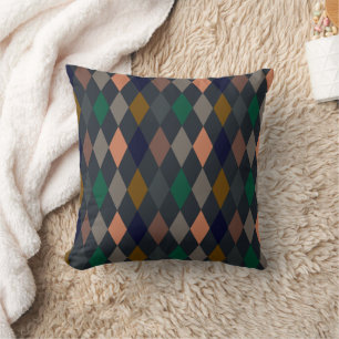 Coussin Bois foncé Harlequin Diamants
