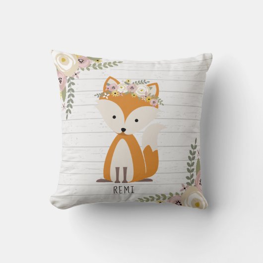 Coussin Bois gris de Boho Fox (Recto)