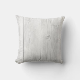 Coussin Bois peint blanc texture brillante