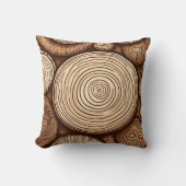 Coussin Bois Rond Troncs D'Arbres Bois Bois De Forêt  (Recto)