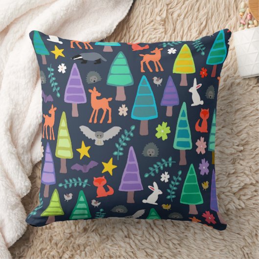 Coussin boisé de minuit (Couverture)