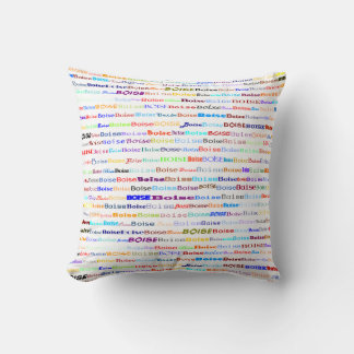 Coussin Boise Texte Design II Pilote