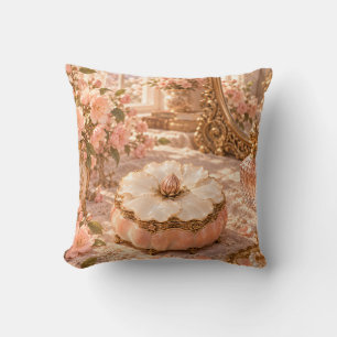 Coussin Boîte à bijoux Fleur de Pêcher Romantique Vanité D