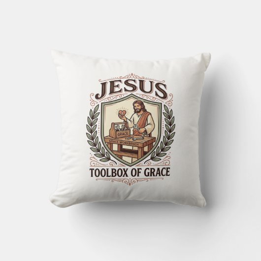Coussin Boîte à outils de grâce de Jésus Boîte à outils de (Recto)