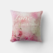 Coussin Boîte à souvenirs Roses Fantaisie (Recto)