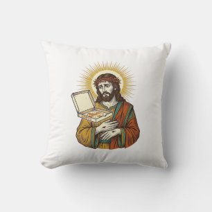 Coussin Boîte de pizza vide Jésus Frigo Trahison Humour al