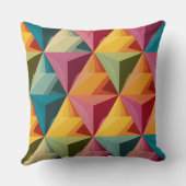 Coussin Bold Geometric Triangle Pattern  (Verso)