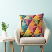 Coussin Bold Geometric Triangle Pattern (Chaise)