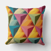 Coussin Bold Geometric Triangle Pattern (Recto)