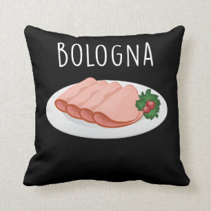 Coussin Bologna Saucisson Foodie Baloney Mortadella Lover