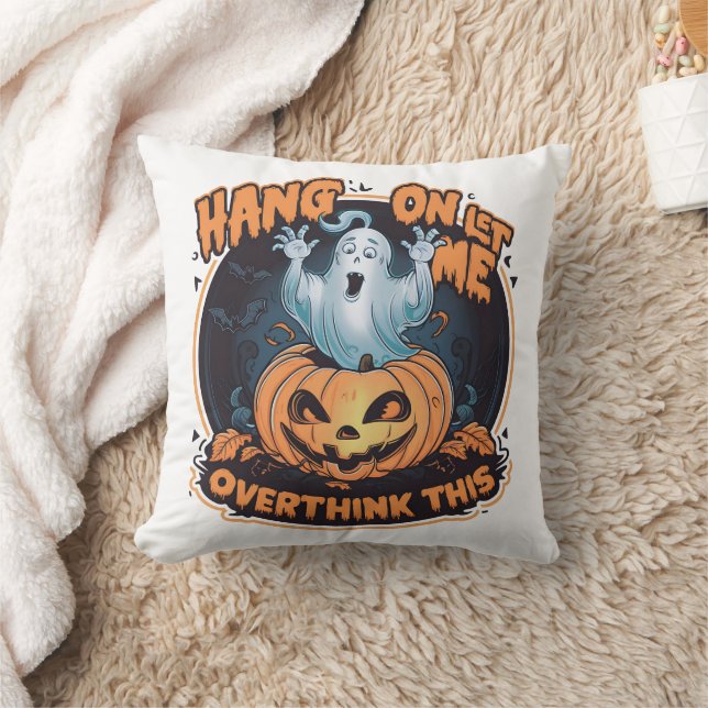 Coussin Bon fantôme d'un citrouille pour Halloween (Couverture)