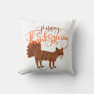 Coussin Bon thanksgiving Funny Chat Turquie