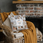 Coussin Bon thanksgiving photo Collage moderne grand-mère<br><div class="desc">Meilleur Cadeau Pour Votre Grand-Mère,  Collage De Thanksgiving Personnalisé Photo Et Texte Aux Couleurs D'Automne. Bon thanksgiving grand-mère.</div>