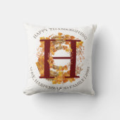 Coussin Bon thanksgiving simple de récolte d'automne de mo (Recto)