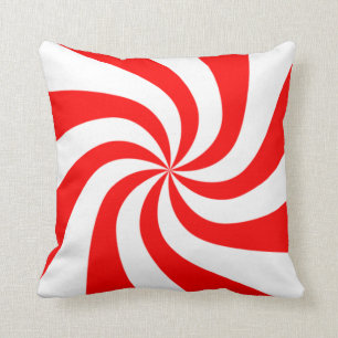 Coussin bonbon tourbillon de menthe poivrée