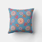 Coussin Bonbons et gâteaux bleu (Verso)