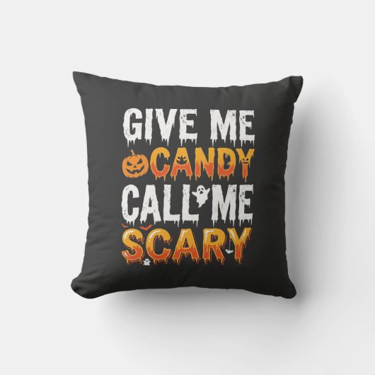 Coussin Bonbons Halloween Création Fantôme Effrayant_1 (Recto)