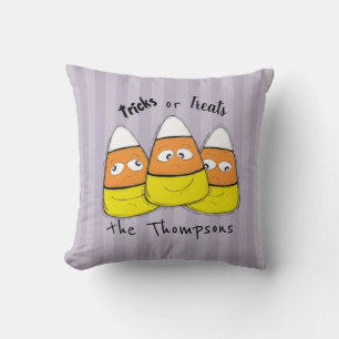 Coussin Bonbons Halloween Farce ou Friandise Mignons Fanta