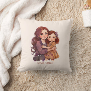 Coussin Bond adorable maman et fille (11)