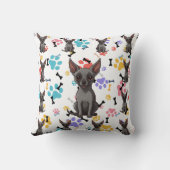 Coussin Bones et pattes Xoloitzcuintli Imprimer (Verso)