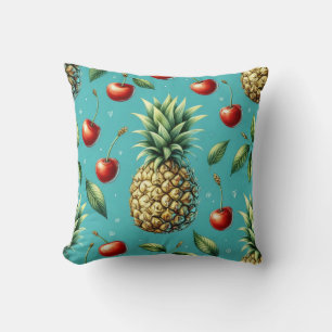 Coussin Bonheur Ananas Cerise
