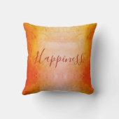 Coussin Bonheur orange (Verso)