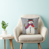 Coussin Bonhomme de neige de Noël (Chaise)