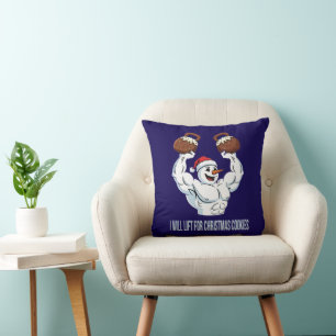 Coussin Bonhomme de neige drôle de gym qui soulève des coo